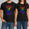 Top I'M Proud Of WHO I Am And Proud Of WHO I Love t shirt in classic fit with bold text print
