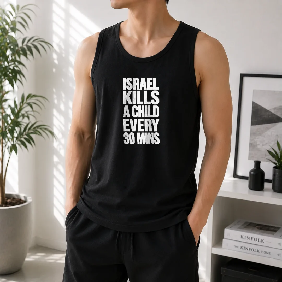 top-israel-kills-a-child-every-30-mins-human-rights-tank-top Top Israel Kills A Child Every 30 Mins Human Rights Tank Top