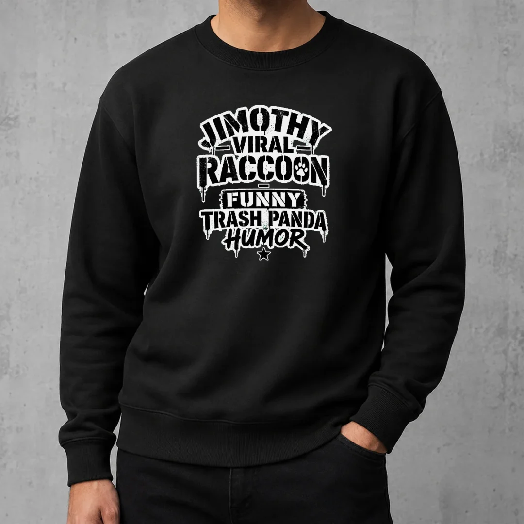 top-jimothy-viral-raccoon-funny-trash-panda-stencil-sweater-3 Top Jimothy Viral Raccoon Funny Trash Panda Stencil Sweater