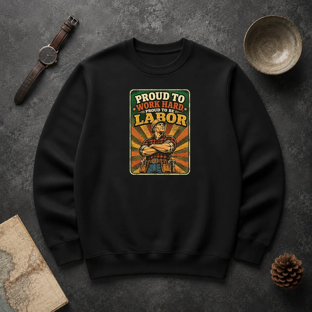 Top Labour Day Proud Blue Collar Worker Vintage Sweater Top Labour Day Proud Blue Collar Worker Vintage Sweater