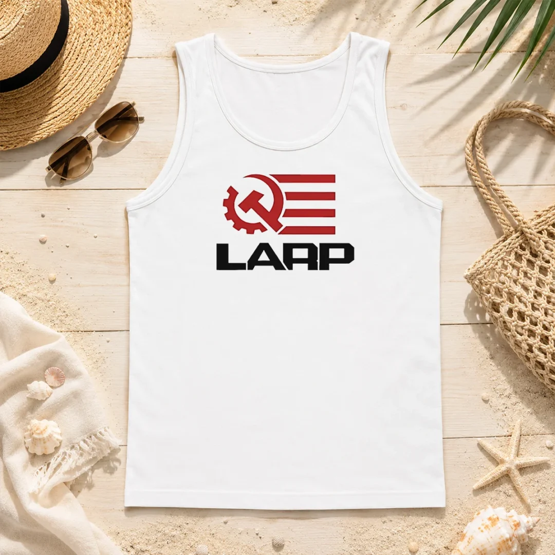 Top Larp Hammer And Sickle American Flag Logo Tank Top Top Larp Hammer And Sickle American Flag Logo Tank Top