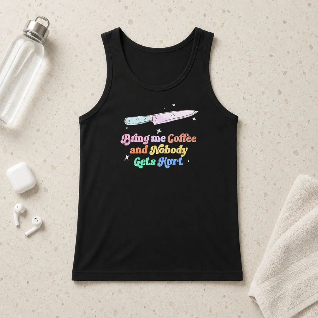 top-nice-bring-me-coffee-and-nobody-gets-hurt-caffeine-tank-top Top Nice Bring Me Coffee And Nobody Gets Hurt Caffeine Tank Top