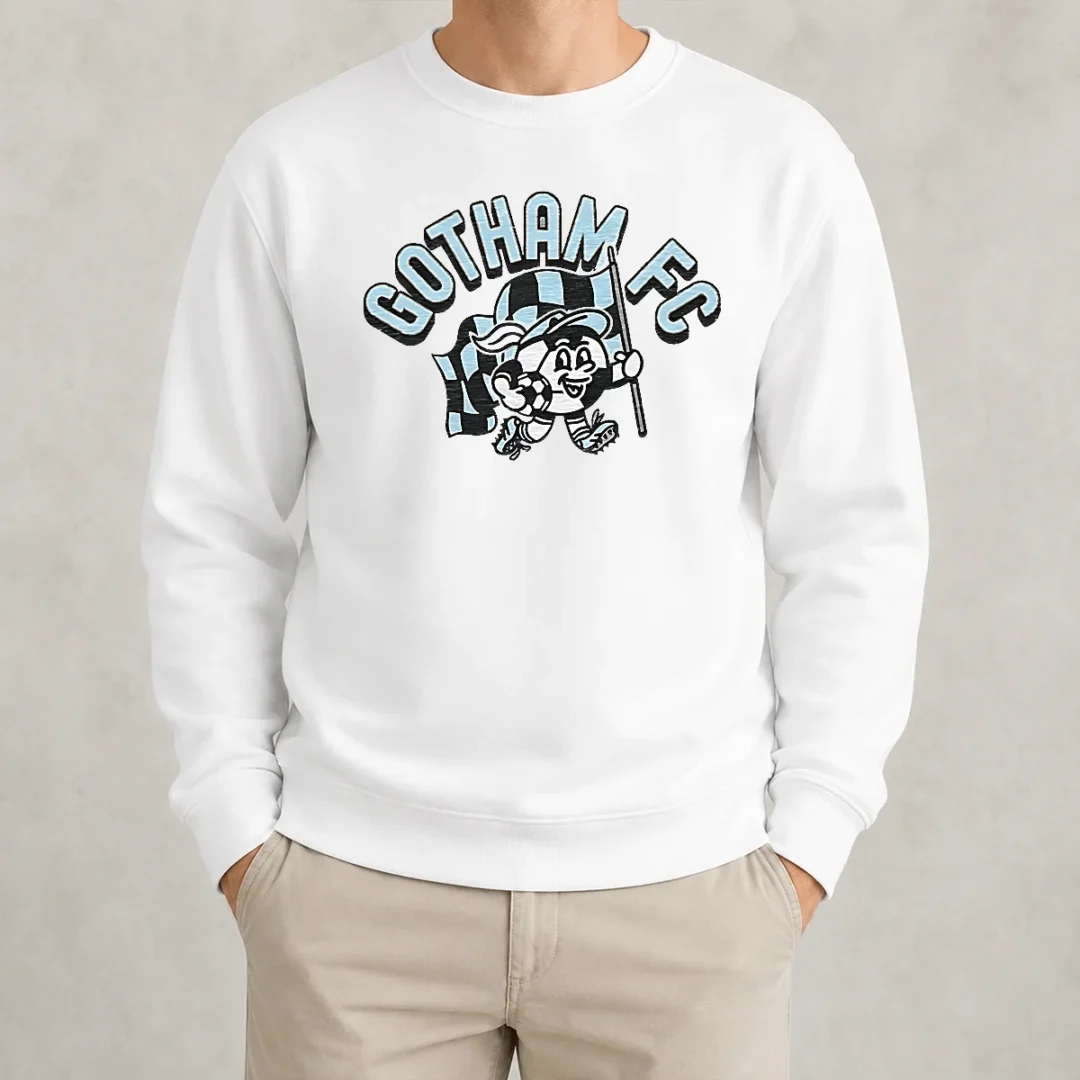 top-nice-kid-s-gotham-fc-soccer-player-grey-sweater Top Nice Kid'S Gotham FC Soccer Player Grey Sweater