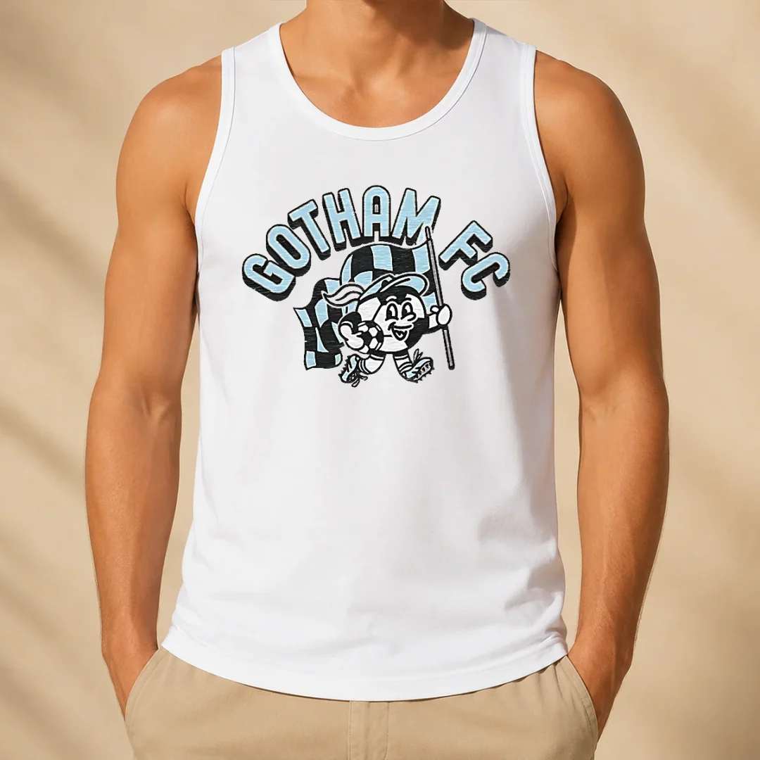 top-nice-kid-s-gotham-fc-soccer-player-grey-tank-top Top Nice Kid'S Gotham FC Soccer Player Grey Tank Top