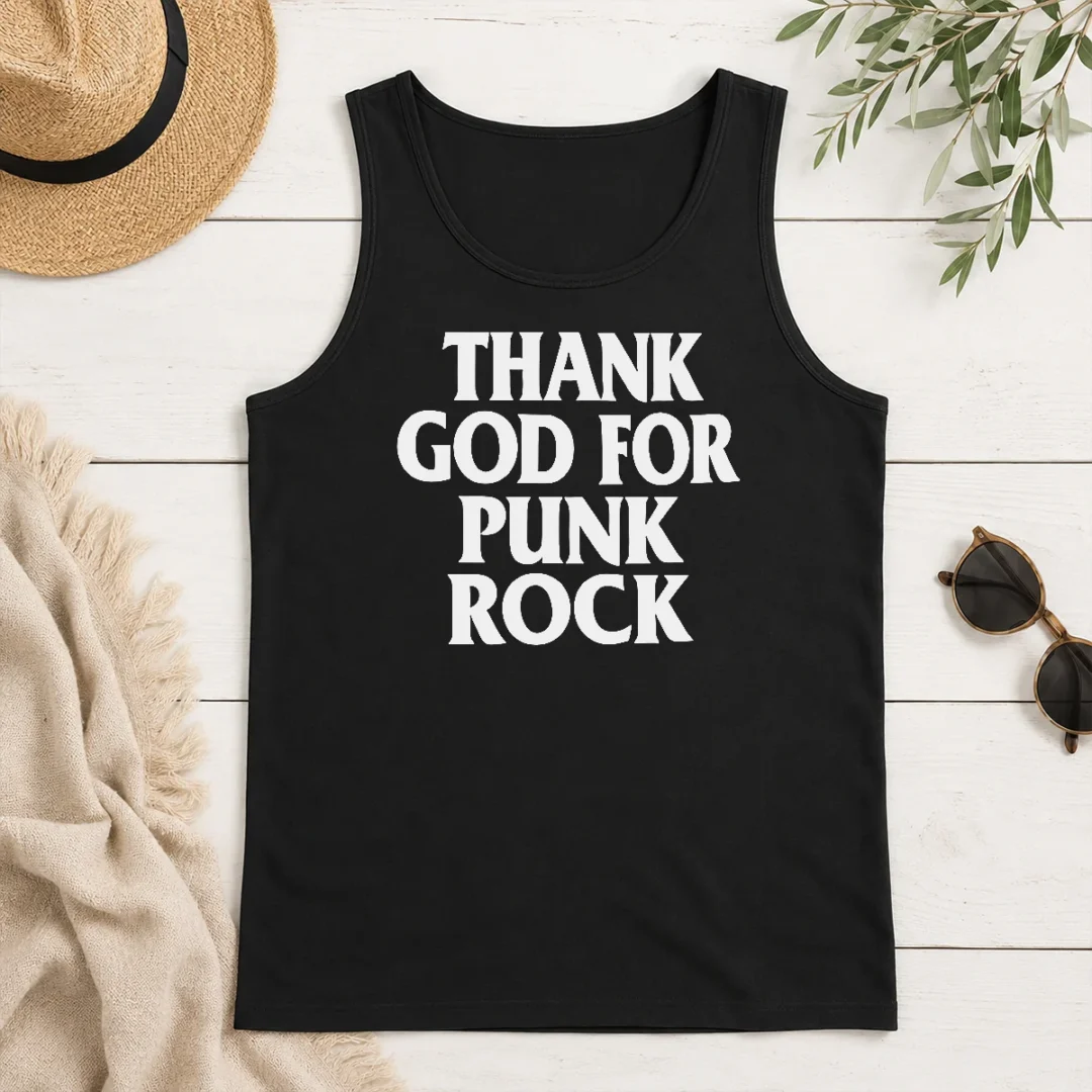 Top Official Thank God For Punk Rock Music Lover Band Tank Top Top Official Thank God For Punk Rock Music Lover Band Tank Top