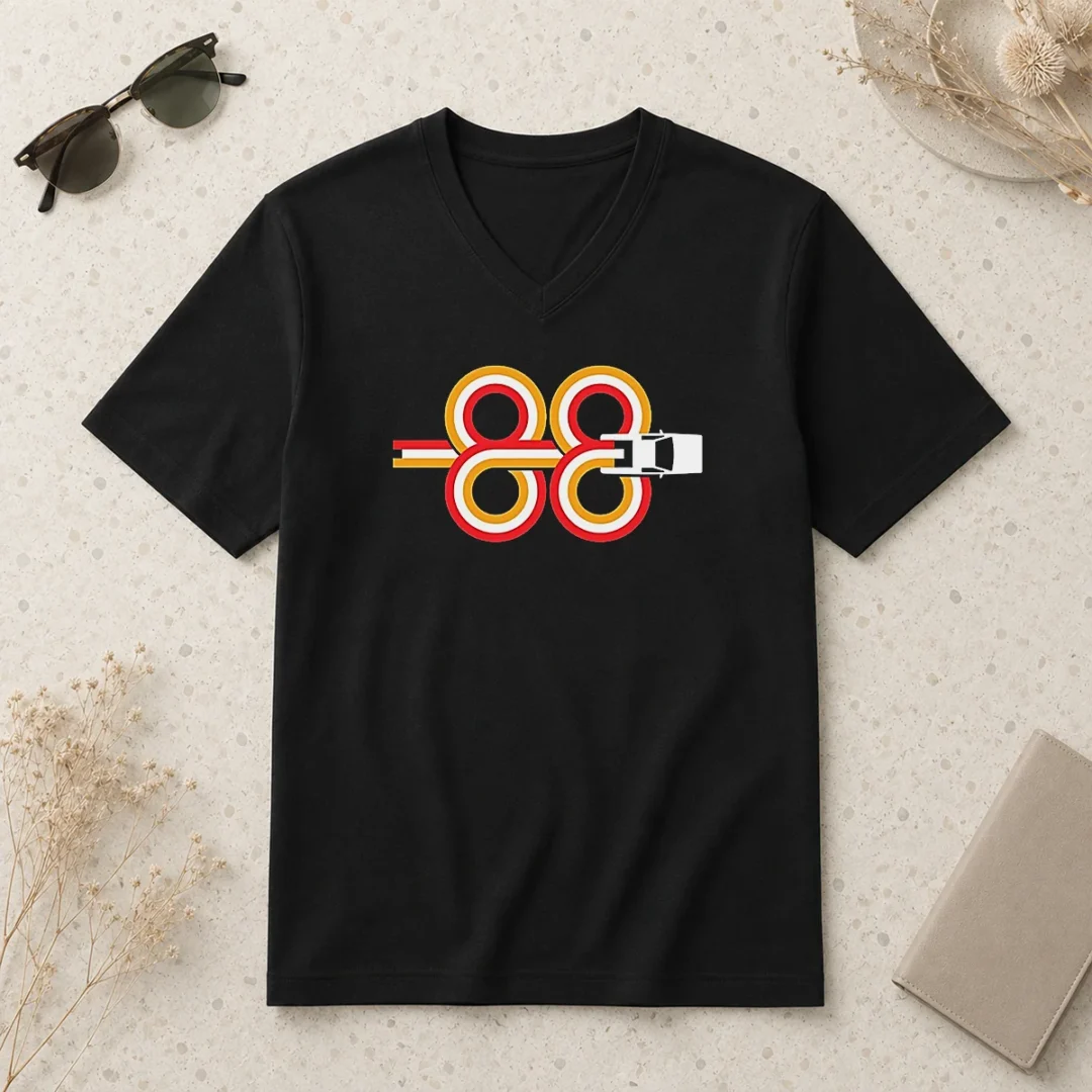 top-premium-back-to-the-future-time-machine-88-v-neck-shirt Top Premium Back To The Future Time Machine 88 V Neck Shirt featuring iconic time machine design on a soft v neck garment