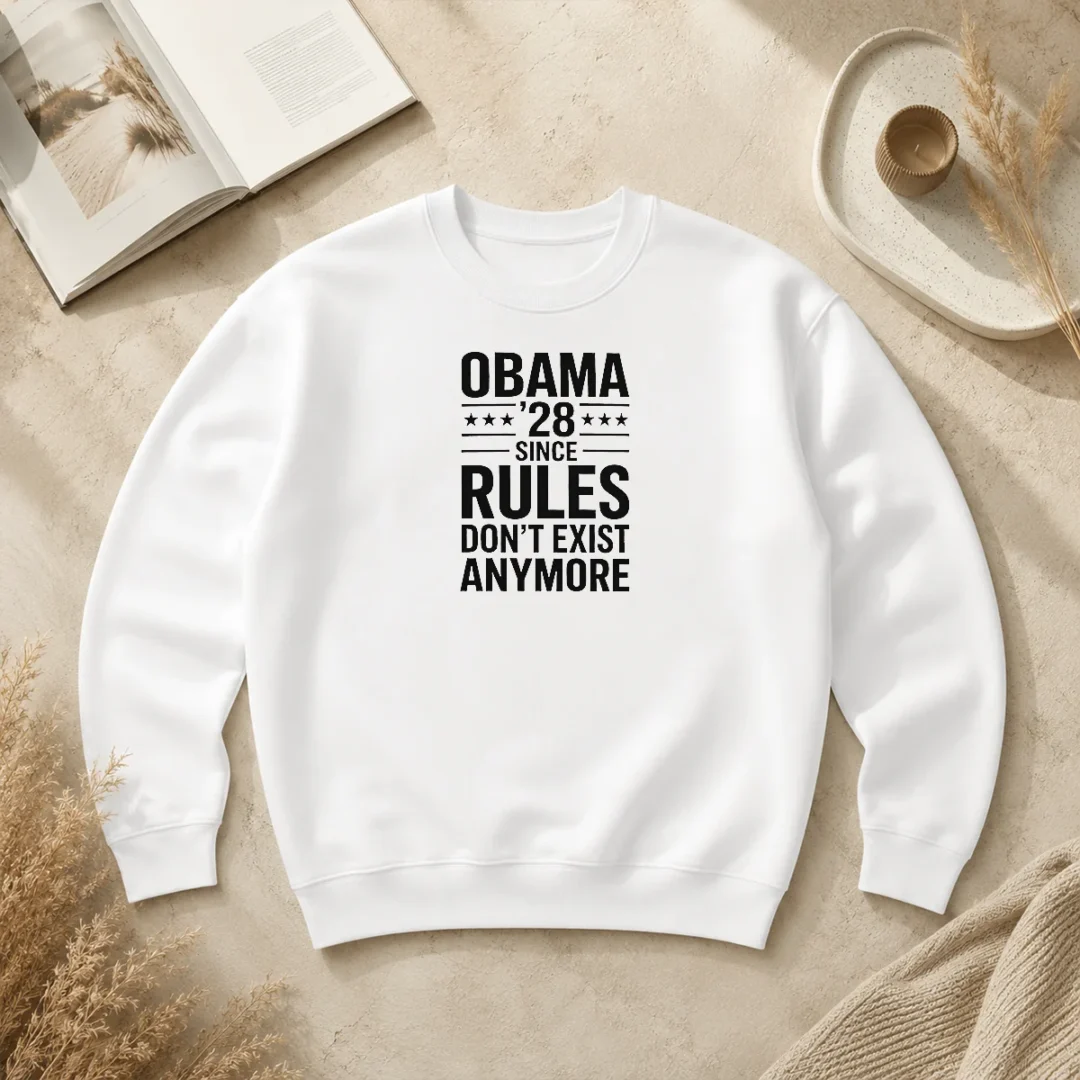 Top Premium Obama 28 Since When Rules Don'T Exist Anymore Political Satire Meme Quote Sweater Top Premium Obama 28 Since When Rules Don'T Exist Anymore Political Satire Meme Quote Sweater in black, crewneck style