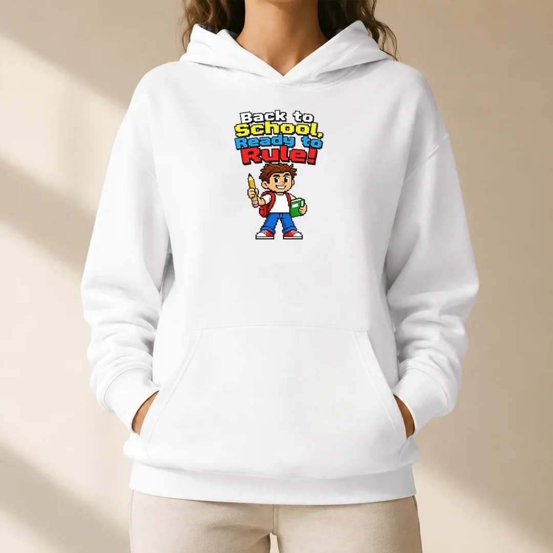 top-pretty-back-to-school-pixel-hoodie Top Pretty Back To School Pixel Hoodie