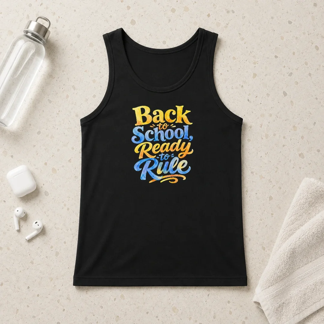top-pretty-back-to-school-ready-to-rule-watercolor-for-students-tank-top Top Pretty Back To School Ready To Rule Watercolor For Students Tank Top