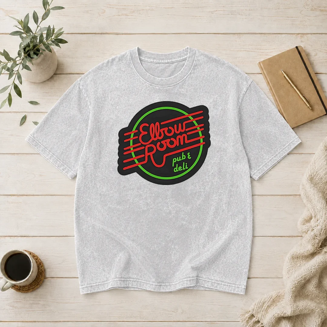 top-pretty-elbow-room-pub-and-deli-neon-sign-washed-t-shirt Top Pretty Elbow Room Pub And Deli Neon Sign Washed T-Shirt