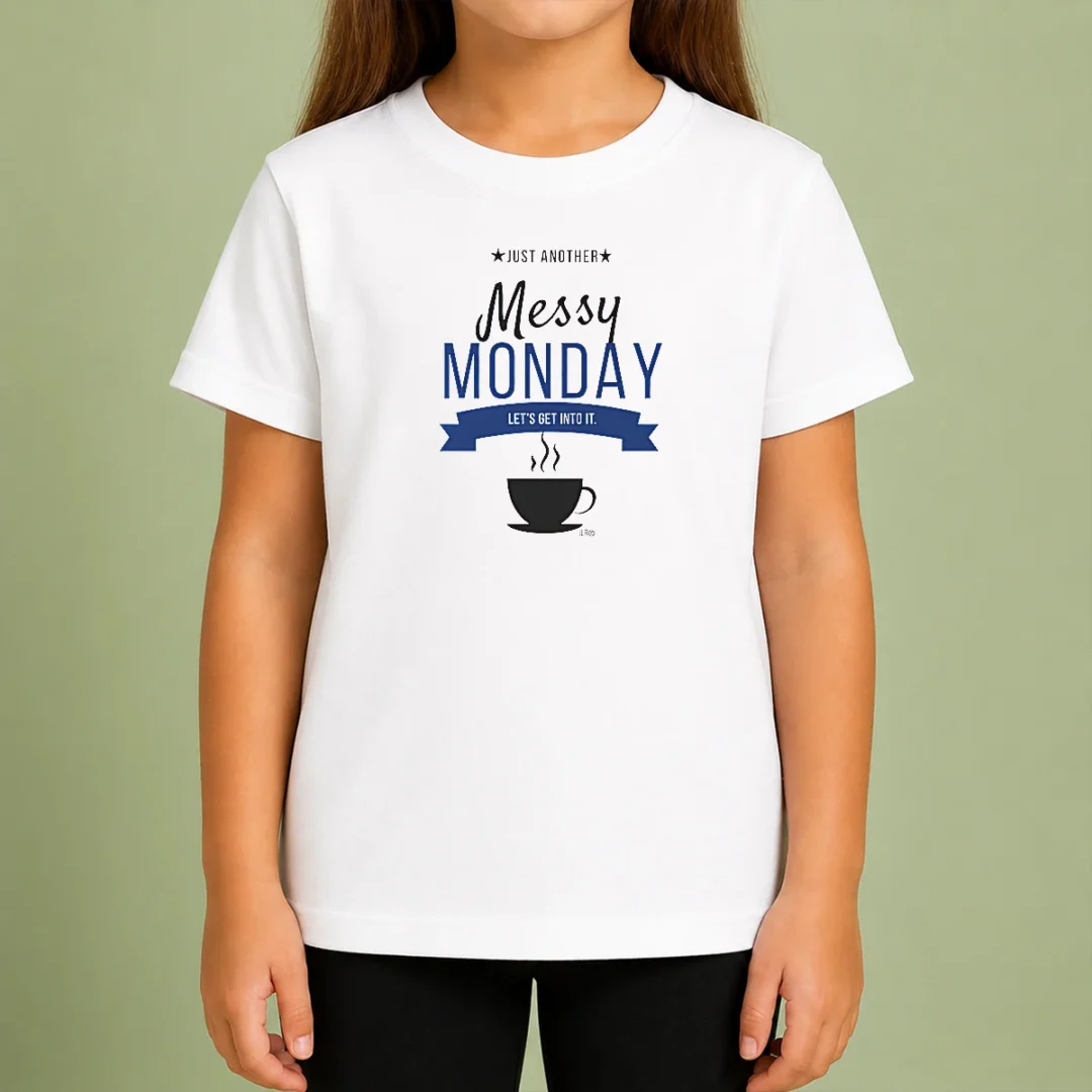 top-pretty-just-another-messy-monday-let-s-get-into-it-coffee-kids-t-shirt Top Pretty Just Another Messy Monday Let'S Get Into It Coffee Kids T-Shirt