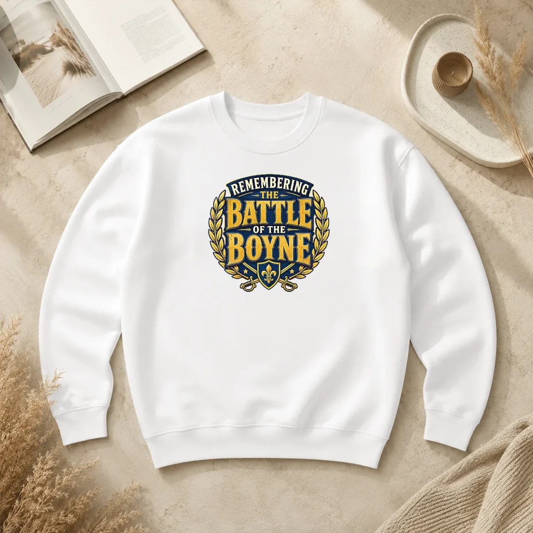 Top Pride In History Typography For Battle Of The Boyne Sweater Top Pride In History Typography For Battle Of The Boyne Sweater