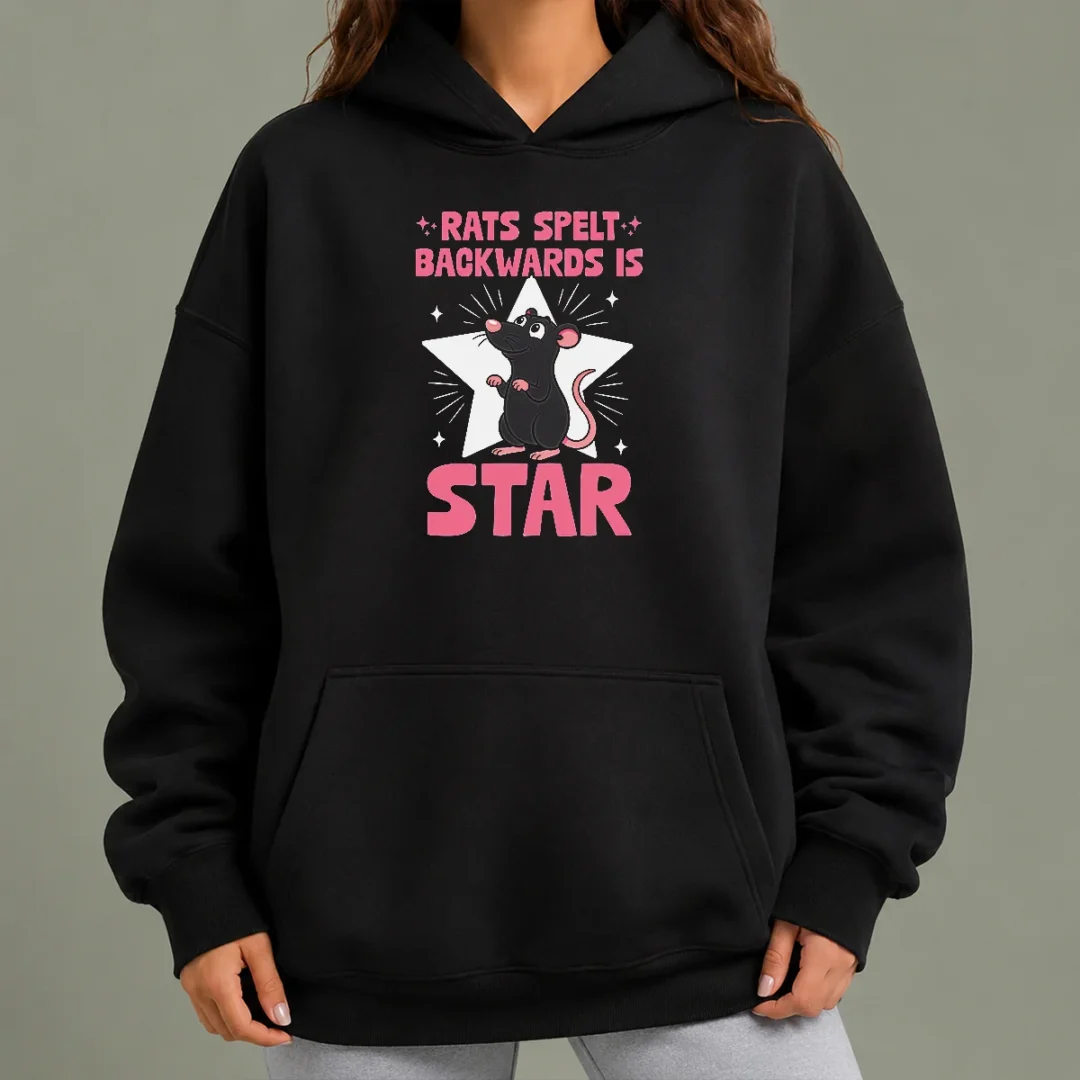 top-rat-humor-gift-rats-spelt-backwards-is-star-hoodie Top Rat Humor Gift Rats Spelt Backwards Is Star Hoodie