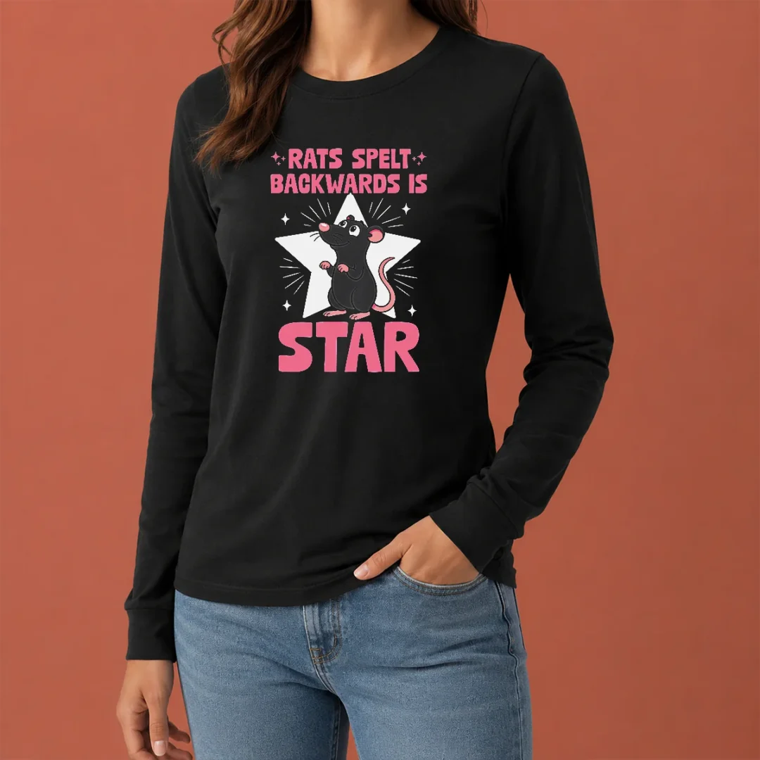 top-rat-humor-gift-rats-spelt-backwards-is-star-long-sleeve-shirt Top Rat Humor Gift Rats Spelt Backwards Is Star Long Sleeve Shirt