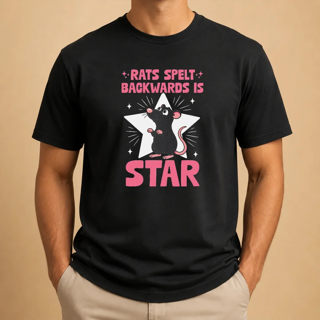 top-rat-humor-gift-rats-spelt-backwards-is-star-t-shirt Top Rat Humor Gift Rats Spelt Backwards Is Star
