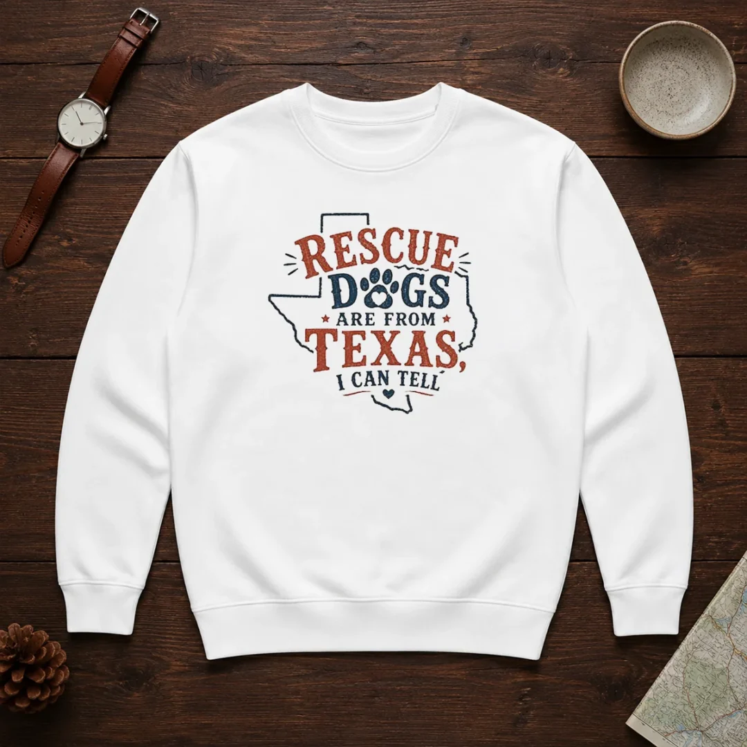 top-rescue-dogs-are-from-texas-i-can-tell-sweater Top Rescue Dogs Are From Texas I Can Tell Sweater