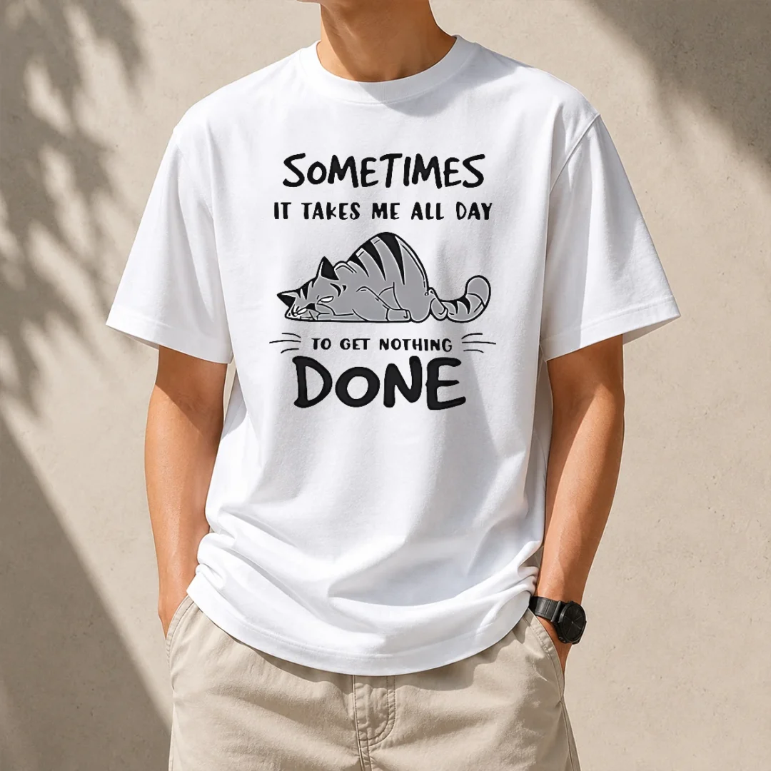 top-sometimes-it-takes-me-all-day-to-get-nothing-done-cat-t-shirt Top Sometimes It Takes Me All Day To Get Nothing Done Cat