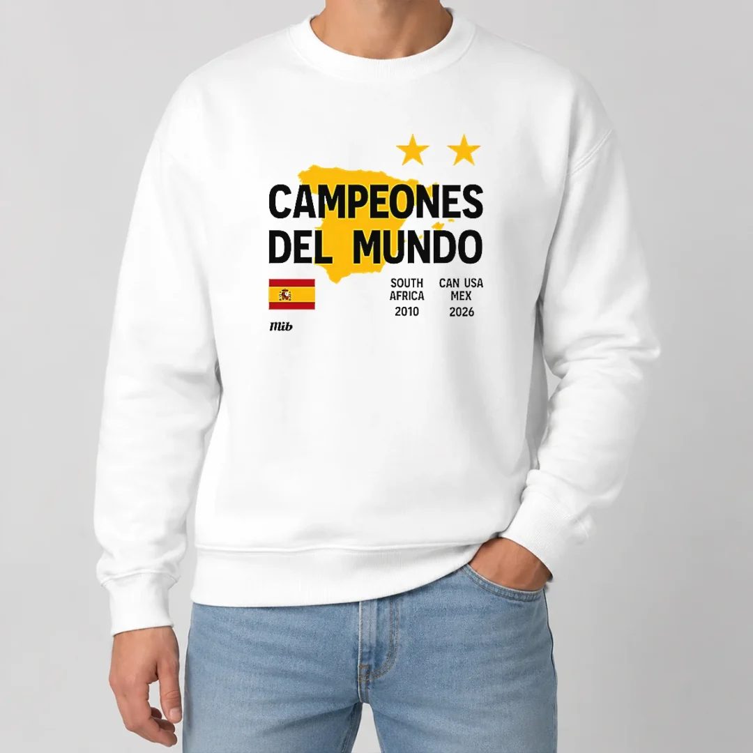 Top Spain Campeones Del Mundo 2010 South Africa And 2026 World Cup Sweater Top Spain Campeones Del Mundo 2010 South Africa And 2026 World Cup Sweater