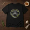 Top System Of A Down Stockholm 2026 Tour Badge t shirt featuring a classic crew neck and short sleeves