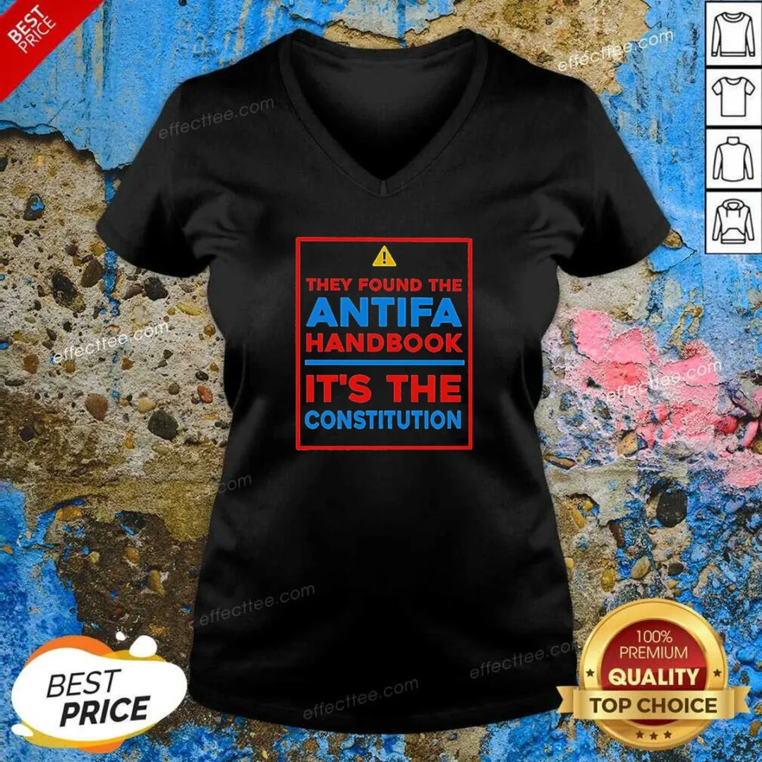 top-they-found-the-antifa-handbook-it-s-the-constitution-quote-v-neck-shirt-v-neck-optimized Top They Found The Antifa Handbook It'S The Constitution Quote V-Neck Shirt