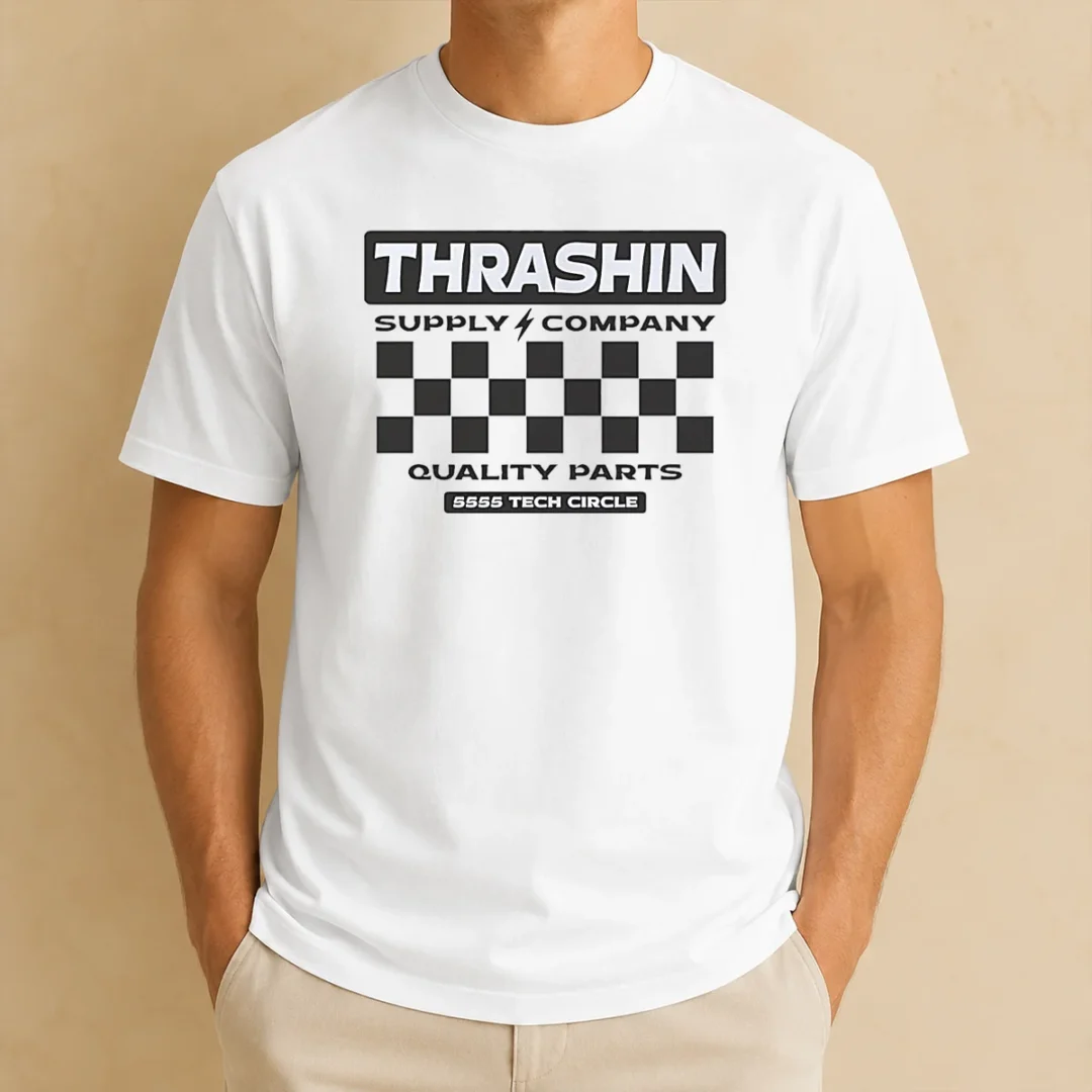 top-thrashin-supply-company-quality-parts-t-shirt-1 Top Thrashin Supply Company Quality Parts