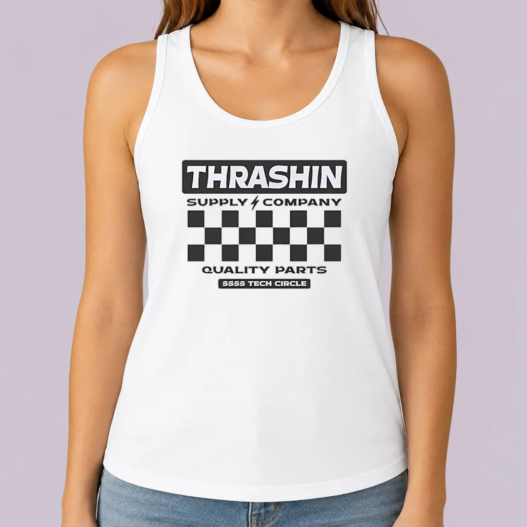 top-thrashin-supply-company-quality-parts-tank-top Top Thrashin Supply Company Quality Parts Tank Top