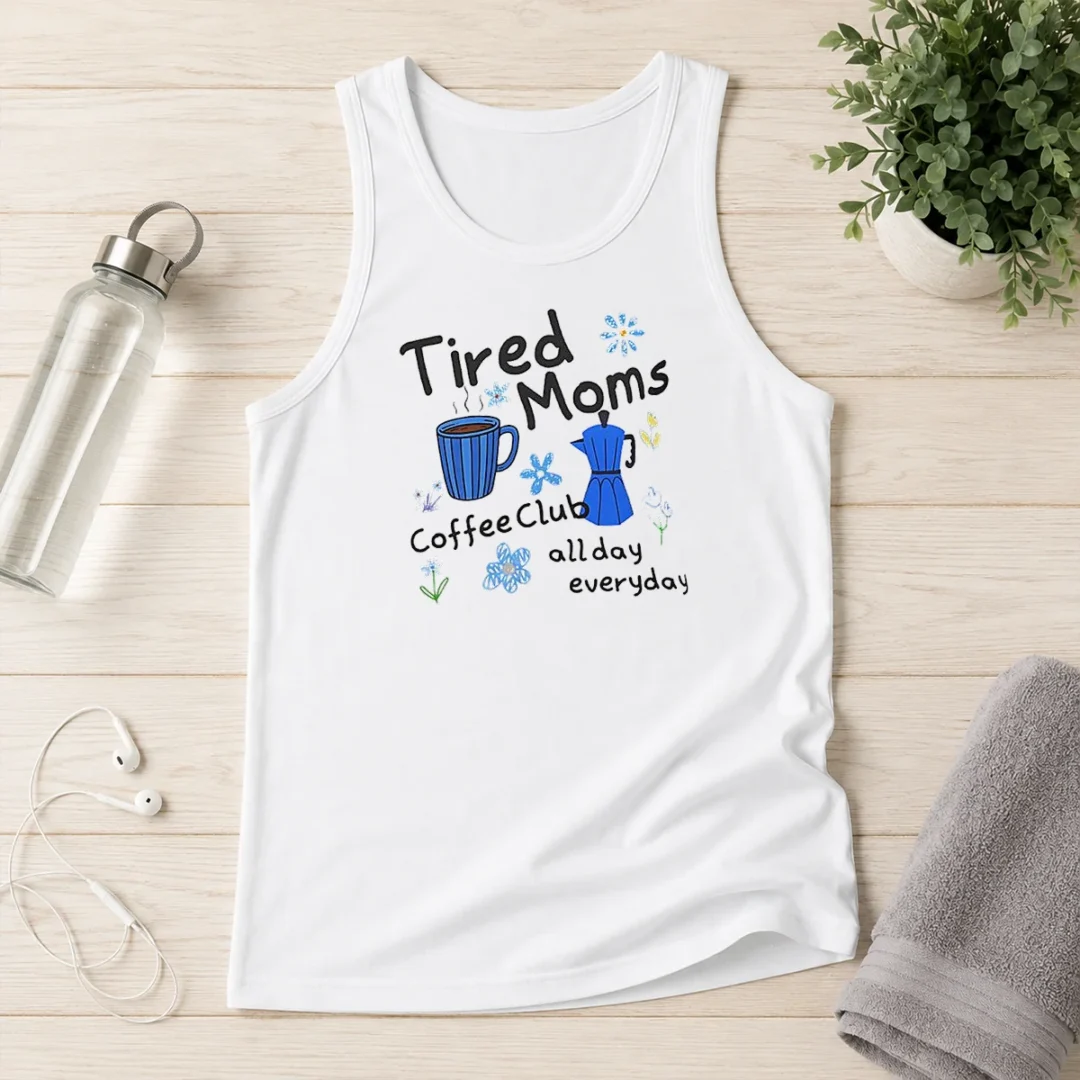 top-tired-moms-coffee-club-all-day-everyday-tank-top Top Tired Moms Coffee Club All Day Everyday Tank Top
