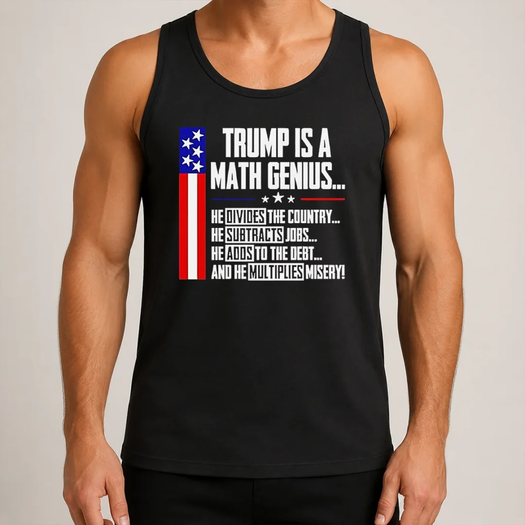top-trump-is-a-math-genius-tank-top Top Trump Is A Math Genius Tank Top