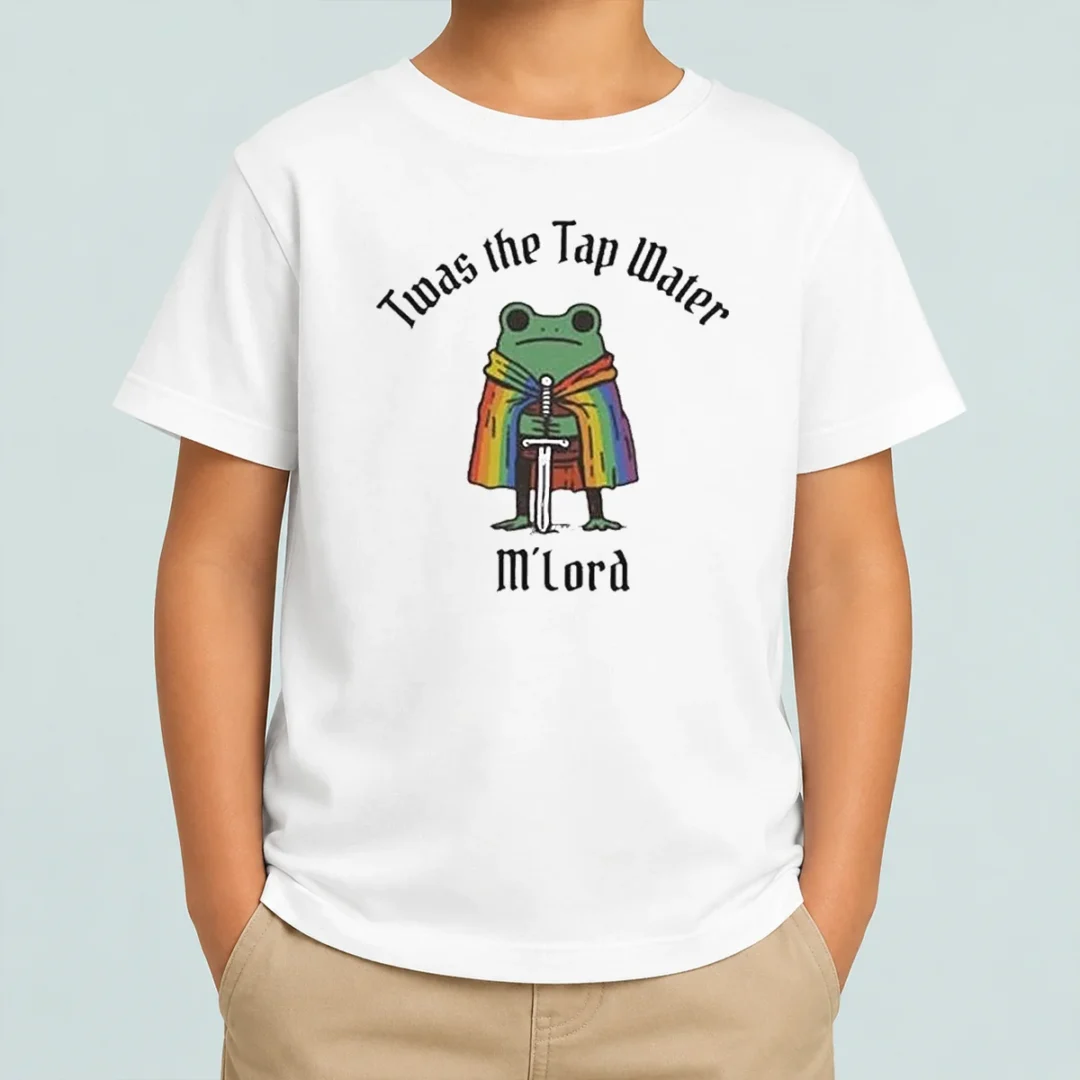top-twas-the-tap-water-frog-lgbtq-pride-kids-t-shirt Top Twas The Tap Water Frog LGBTQ Pride Kids T-Shirt