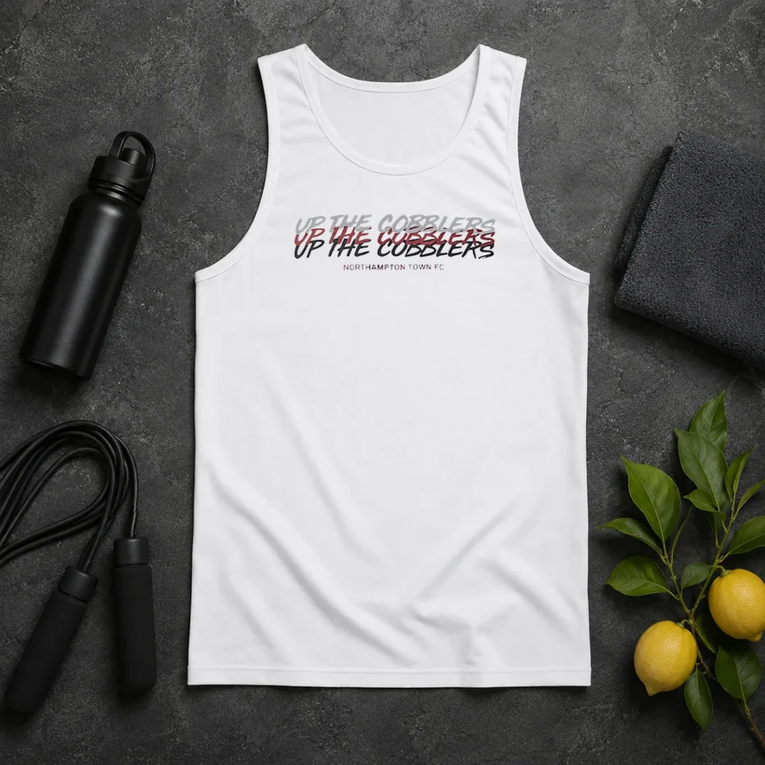 Top Up The Cobblers Northampton Town FC EFL Tank Top Top Up The Cobblers Northampton Town FC EFL Tank Top