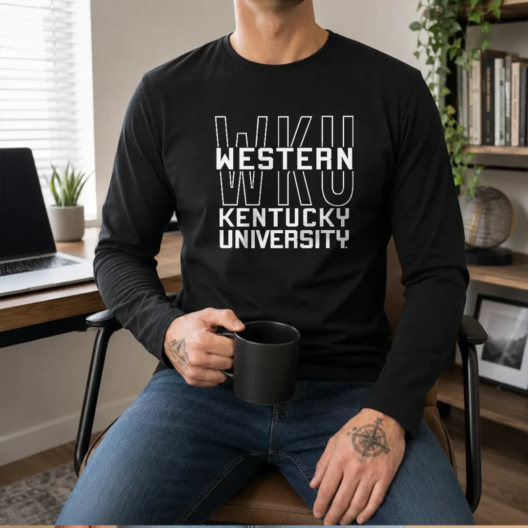 top-western-kentucky-university-wku-hilltoppers-name-long-sleeve-shirt Top Western Kentucky University WKU Hilltoppers Name long sleeve shirt in red with white lettering