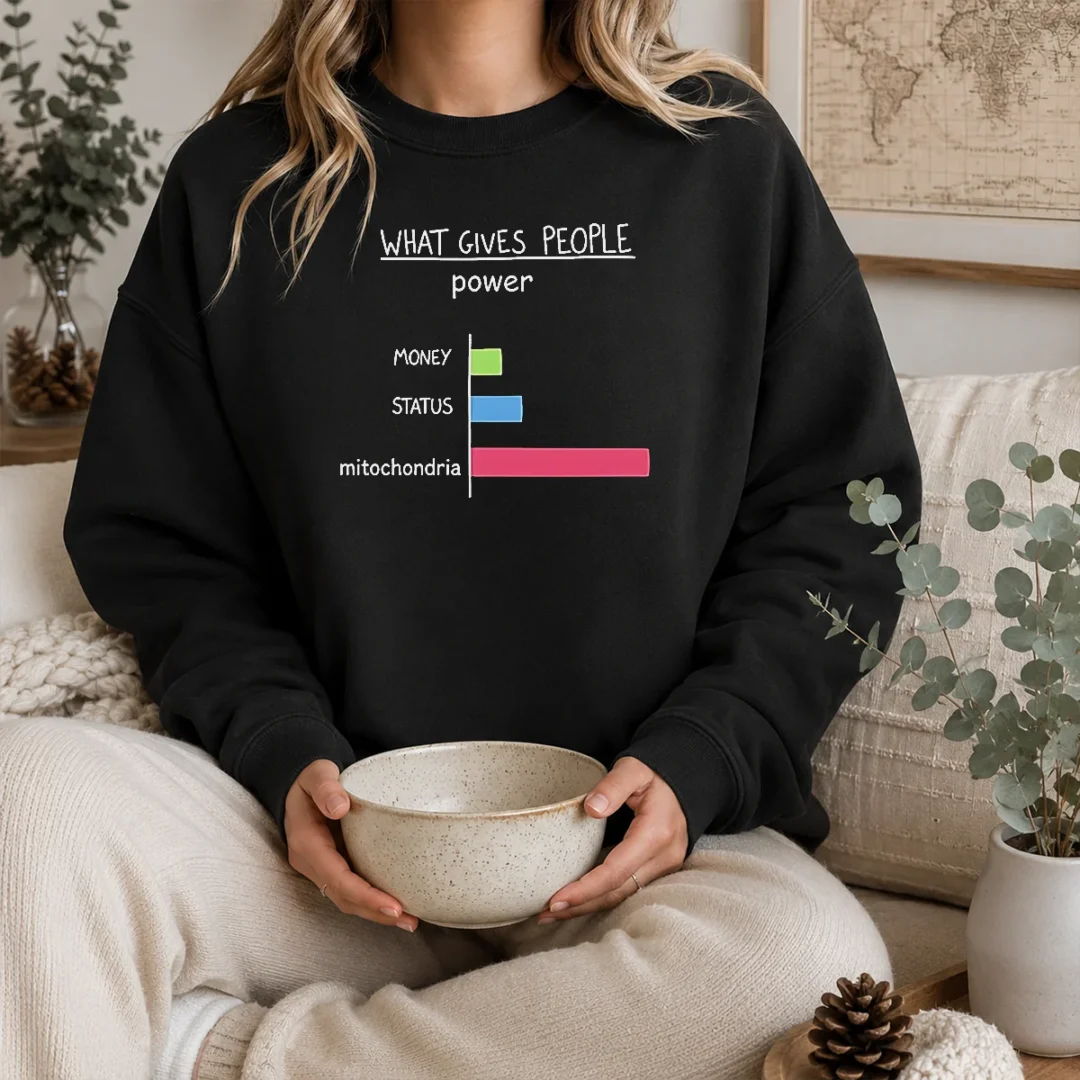 top-what-gives-people-power-money-status-mitochondria-sweater Top What Gives People Power Money Status Mitochondria Sweater