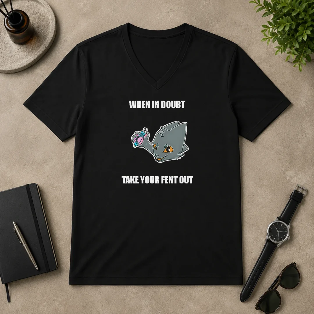 Top When In Doubt Take Your Fent Out V Neck Shirt Top When In Doubt Take Your Fent Out V-Neck Shirt