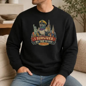 Pretty Vintage Funny NYC Trip Survivor Retro Sweater