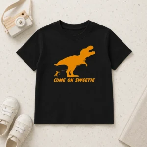 Good Come On Sweetie Funny Jurassic Geek Kids T-Shirt