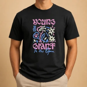 Nice Young The Giant In The Open t shirt featuring short sleeves and crew neck in a casual fit