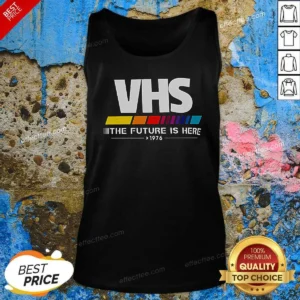 Pretty Top VHS The Future Is Here Tank Top