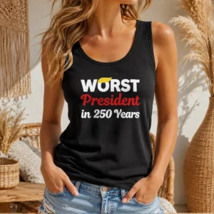 Hot Worst President In 250 Years Tank Top