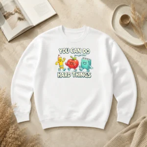 Premium Back To School You Can Do Hard Things Teacher Sweater