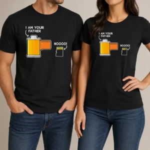 Pretty Film Canister Telling The Scared SD Memory Card I Am Your Father Meme t shirt in classic crew neck style