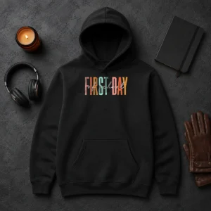 Nice Good First Day Of School Retro Typography Teacher Hoodie