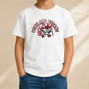 Good Nice Kid'S Portland Thorns Soccer Player Red Kids T-Shirt