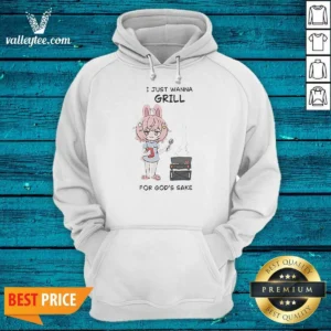 Funny I Just Wanna Grill For God'S Sake Anime Bunny Girl Hoodie