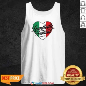 Top Lowellville Festival Since 1895 Italian Heart Tank Top