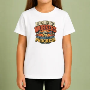 Hot Official Labour Day Vintage For Proud Workers Kids T-Shirt
