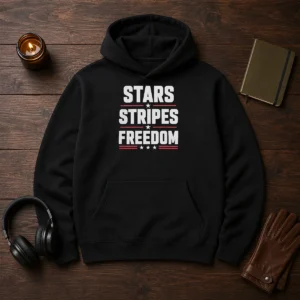 Hot Stars Stripes Freedom Fourth Of July Patriotic American Independence Day Hoodie