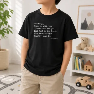 Pretty Grace Be With You Kids T-Shirt