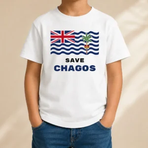Official Save Chagos British Indian Ocean Territory Flag Kids T-Shirt
