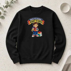 Nice Back To School Ready To Rule Vector Long Sleeve Shirt