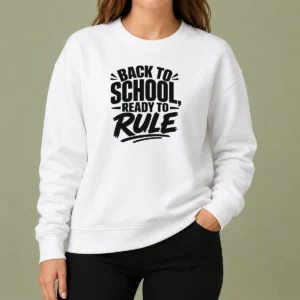 Pretty Back To School Ready To Rule Silhouette Sweater